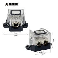 AK-DX55 pemegang Fuse negatif Hub distribusi kotak kawat tanah 1/2/3/4 Asuransi modifikasi Amplifier Audio mobil