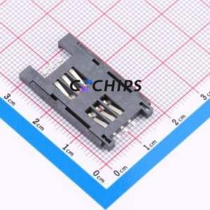 XKSIM-011B-P6 <b>SIM</b> <b>Card</b> Connector SMD Connector Flip Cover Type Mini <b>SIM</b> <b>Card</b> <b>Card</b> <b>Holder</b> 2.5mm - Product Image 2