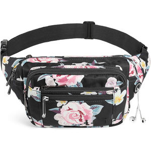 Free Sample Multipurpose Leisure Sports Waterproof Insulated Leopard Zipper Outdoor Waist Bag Scratch-Resistant <b>Canvas</b> Fabric - Product Image 2