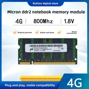 Module de mémoire Crucial 4 Go <span class=keywords><strong>DDR2</strong></span> 800 MHz PC2-6400S pour ordinateur portable en stock - Product Image 2