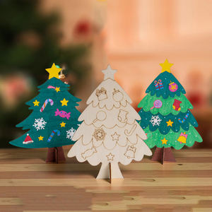 Unfinished Handcrafted <strong>Christmas</strong>-style Wooden Ornaments for <strong>Christmas</strong> White Base Graffiti Ornaments ForChristmas Tree <strong>Decoration</strong> - Product Image 1