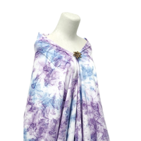 Tissu violet le plus vendu avec motif de teinture pour vêtements ou robes prêt à expédier en gros