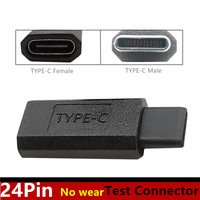 Conector Especial Antidesgaste y Antiestático USB Tipo-C de 24 Pines, Adaptador Macho-Hembra de Conexión Completa para Teléfono Móvil con Protección OCP/OVP