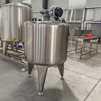 Réservoir de pasteurisation industriel pour lait, jus, bière, machine de traitement en acier inoxydable avec contrôle de la température