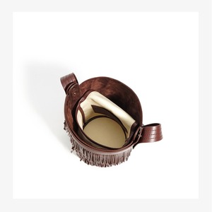 여성용 스웨이드 술 가죽 버킷 백 편안한 어깨 및 겨드랑이 클러치 백 - Product Image 6