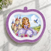 Vaisselle pour enfants en plastique PP 3D de style américain, écologique et personnalisée, pour la rentrée scolaire