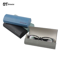 Étui à lunettes de soleil surdimensionné pour grandes montures, boîte d'emballage de luxe en cuir pour lunettes, vente en gros