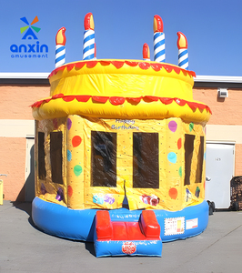 Castillo Inflable Personalizado con Tobogán, Diseño de Pastel de Cumpleaños, PVC, con Garantía de 3 Años, Venta Directa de Fábrica - Product Image 4