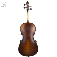 Wholesale Natural Flame Maple Full Size Professional Cello 4/4 Instrument
