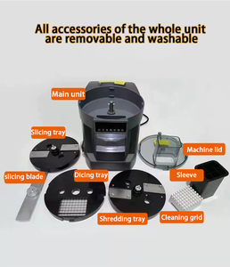 3-<strong>in</strong>-1 Electric Vegetable Dicing Machine 2.5 mm Plastic Shredding Slicer for Bakery Use Cube <strong>Garlic</strong> &amp; Tomatoes <strong>Cutter</strong> - Product Image 2