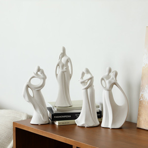 Vaso da Tavolo in Ceramica <span class=keywords><strong>Moderno</strong></span> Scandinavo, Ornamenti Artistici per Coppie, <span class=keywords><strong>Arredamento</strong></span> per Soggiorno, Mobile TV, Regali di Nozze, Stile Delicato - Product Image 1