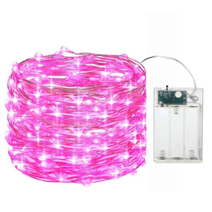 Led ánh sáng chuỗi dây Đồng đèn nút pin hộp dây Đồng đèn giáng sinh ngoài trời Vườn trang trí đèn chuỗi - Product Image 3