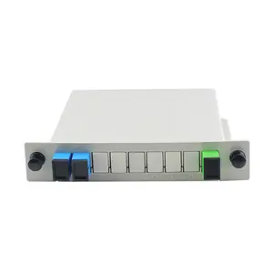 FTTH pemisah Plc optik tipe kaset Insert, 1X8 1X16 dengan sc/upc konektor apc