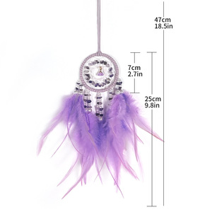 YY Acchiappasogni in Cristallo con Campanella a Vento, Decorazione per Auto e Casa, da Appendere allo Specchietto Retrovisore, Regalo per Lei - Product Image 5