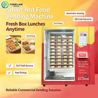 Distributeur automatique de boîtes à lunch intelligentes de qualité commerciale avec fonction de paiement par pièces pour centre commercial