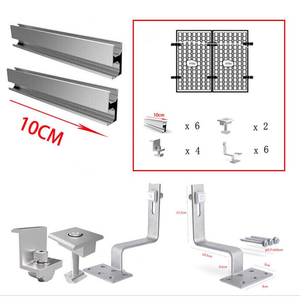 Système de montage de panneaux solaires sur toit, supports de montage solaire, support de canal pour panneaux solaires au sol - Product Image 1