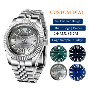 Montre personnalisable avec mouvement NH35, montres mécaniques de luxe exclusivement pour hommes - Product Image 1