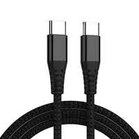 Cable de datos usb de carga rápida múltiple C a C cable pd de 60w con cable de bucle de grado de centro de datos para tipo C