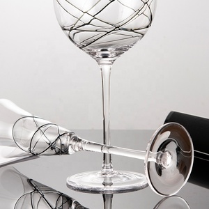 Copa de Vino Moderna sin Tallo de Cristal Negro, OEM ODM, Cristalería Duradera para Bares Domésticos y Reuniones - Product Image 4