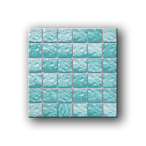 Mosaico Cuadrado de Porcelana Esmaltada Azul Cielo Clásico, Diseño Moderno <span class=keywords><strong>INTERLAN</strong></span> Y48601 para Paredes y Pisos de Baños de Hotel - Product Image 1