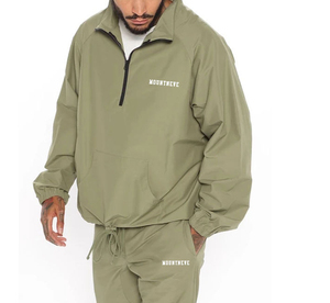 Logo personalizzato <span class=keywords><strong>2</strong></span> pezzi Blank Jogging Training Wear giacche Sport Sports Set giacca a vento tute per uomo 100% poliestere primavera - Product Image 1