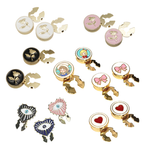 Custom Elegant Collar Button Covers Metal Decorative <strong>Blouse</strong> <strong>Studs</strong> Anti-Exposure Attire Accessories Experienced Skilled Workers - Product Image 1