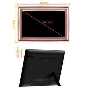 Caliente OEM ODM Regalo original Fábrica Mayor calidad 10,1 pulgadas Oro Rosa HD 800*1280 Marco de fotos <span class=keywords><strong>digital</strong></span> a través de Vphoto - Product Image 2