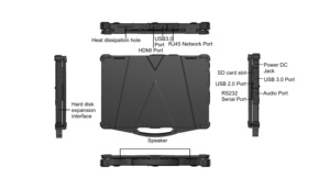 15,6 pulgadas <span class=keywords><strong>i7</strong></span> <span class=keywords><strong>Core</strong></span> 8GB RAM 256GB <span class=keywords><strong>Intel</strong></span> gráficos impermeable huella digital negocios Industrial resistente ordenador portátil - Product Image 3