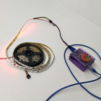 Bandes LED adressables DMX 24V DC IP20 19,2W/M SMD5050 RGBW en cuivre, contrôle par application, pour aménagement paysager