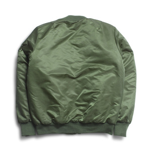 <span class=keywords><strong>Bomber</strong></span> <span class=keywords><strong>Bomber</strong></span> con fodera in Nylon personalizzato per fabbrica cinese giacca nera uomo - Product Image 4