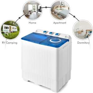 Lavadora y Secadora Portátil de Carga Superior, Lavadoras de Doble Tina de Gran Capacidad 9KG/13KG/15KG, Lavadora Semiautomática - Product Image 5