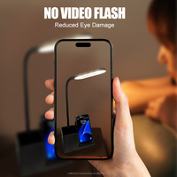 Lampe de bureau de charge sans fil multifonction d'usine avec support de téléphone porte-stylo luminosité réglable Port USB pour bureau à domicile