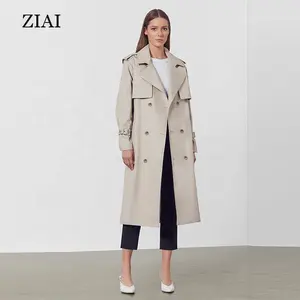 Trench Coats High Quality Spring New Fashion Style Trench Coat British Style Thin Wild Small High School Long Trench Coat Women