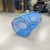 Jaula Plegable para Peces de 80*120cm, 80*150cm, 80*180cm, 8mm, Trampa para Peces, Jaula para Salmón, Bacalao y Lingüete, para Nueva Zelanda