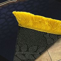 Tapis de prière islamique persan en velours dentelle polyester à poils plats antidérapant 65x115cm léger et doux pour musulmans