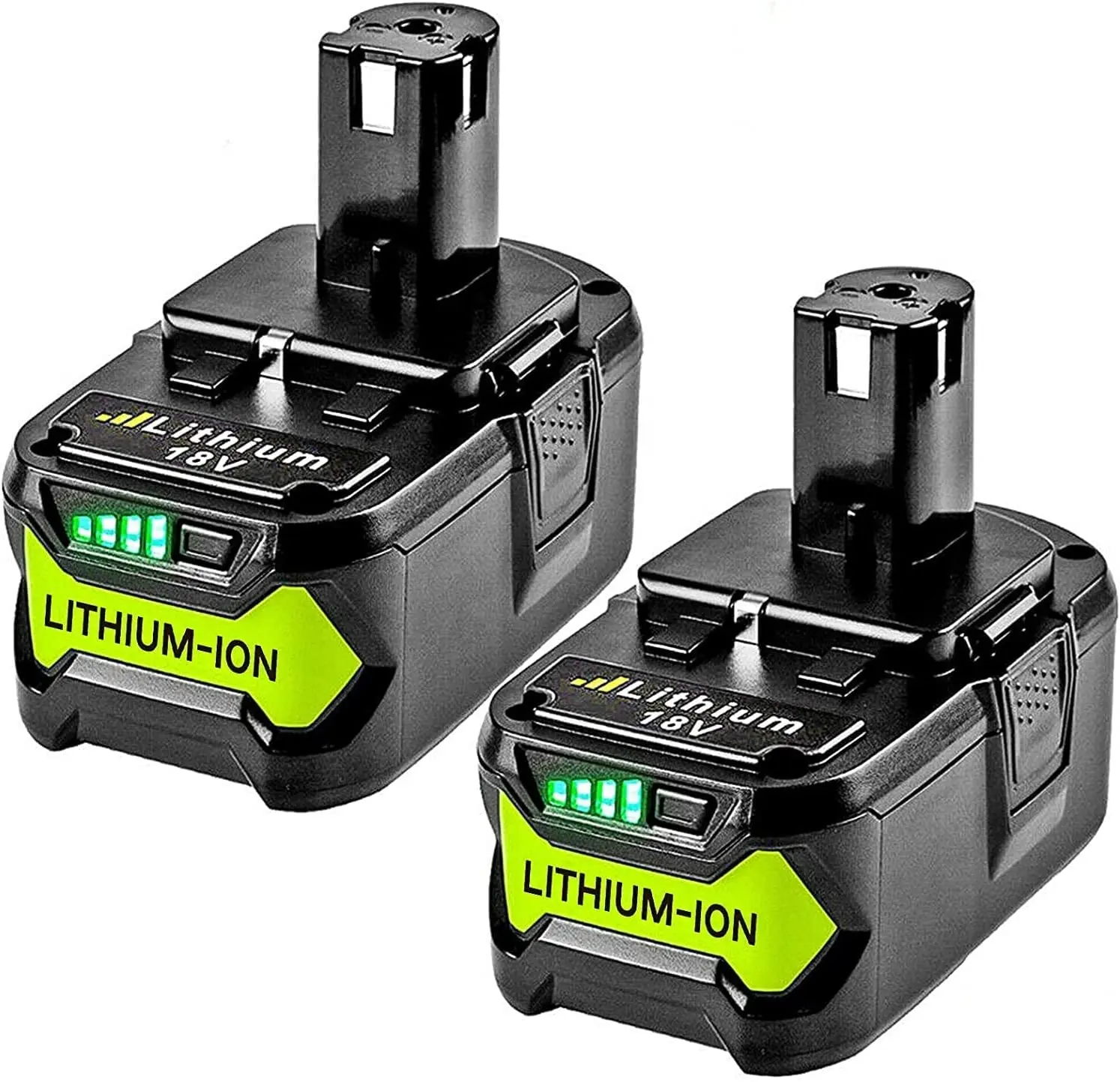 Ryobi 18V 도구용 공장 18V 3.0Ah 4.0Ah 5.0Ah 충전식 무선 드릴 배터리 하나 + 플러스 P102 P103 P105 P107 P108 P271