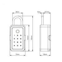 TTlock Boîtes de sécurité Wifi Mot de passe Empreinte digitale intelligente Numérique Cerradura Inteligente Tuya Boîtes de verrouillage électroniques portables
