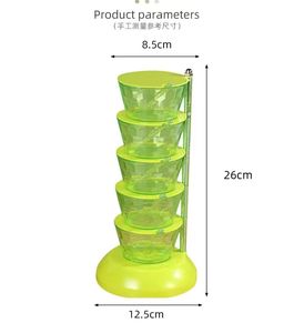 Boîte d'assaisonnement verticale rotative 5 couches sel sucre multicouche assaisonnement boîte de rangement boîte <span class=keywords><strong>à</strong></span> <span class=keywords><strong>épices</strong></span> pot accessoires de cuisine - Product Image 3