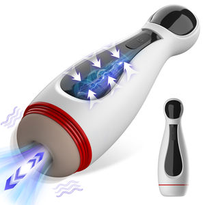 Cangkir Masturbator Pria Pintar dengan Fungsi Getaran Hisap, Vagina Saku Asli untuk Latihan Penis Pria, Cangkir Pesawat Dewasa 18+ - Product Image 1