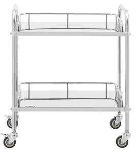 Heavy Duty <b>Plastic</b> 3 Layer Hotel Linen Storage <b>Trolley</b> Lightweight Housekeeping Service Cart with Silent Casters for Hotel Motel - Product Image 3