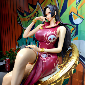 วั<span class=keywords><strong>น</strong></span>พีซ จักรพรรดินีแฮน<span class=keywords><strong>ค็</strong></span><span class=keywords><strong>อก</strong></span> ฟิกเกอร์ขนาดใหญ่ 1:1 ทำจากวัสดุเรซิ่นโพลีสโตน - Product Image 3