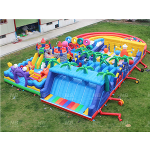 Nuevo Trampolín Inflable de PVC Blessing, Circuito de Obstáculos para Parques de Aventuras al Aire Libre, Garantía de 3 Años - Product Image 1