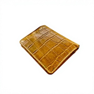 Portefeuille Homme en Cuir Véritable Écologique Naturel, Broderie Étoile Imperméable, Décoration Lettre, Tendance, Court, Ouvert, Usage Quotidien - Product Image 6