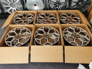 Jantes en alliage d'aluminium forgées de 23 pouces, couleur or champagne, 5x130, pour Lamborghini Urus <span class=keywords><strong>Performante</strong></span>, pour Audi Q8, pour Peugeot 408 GT - Product Image 3