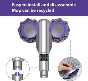 Piezas de aspiradora, paño de cabeza de mopa, tanque de agua apto para DysonS V6 V7 V8 V10 V11, piezas de aspiradora, accesorios, encerado en seco y húmedo - Product Image 6