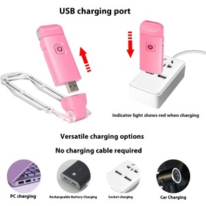 CITICITY ไฟอ่านหนังสือแบบหมุนได้พร้อมการชาร์จ USB โดยไม่ต้องกระพริบ ไฟอ่านหนังสือแบบหนีบสำหรับนักเรียนในหอพัก LED สีขาว ปรับความสว่างได้ สีขาว - Product Image 6