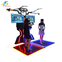 Máquina de videojuegos de disparo de realidad Virtual para interiores/exteriores que funciona con monedas, Metal para aeropuertos, centros comerciales, parques de atracciones