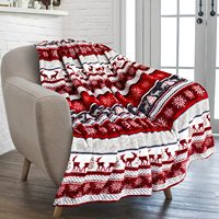 Couverture de jet de Noël, couverture en polaire de Noël | Jeté de cabine d'hiver doux, pelucheux et chaud