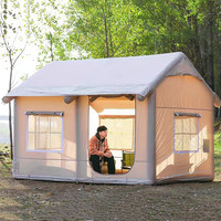 600D Oxford Tissu Tissu Imperméable Grande Tente Gonflable Tente Climatisée Avec Cheminée