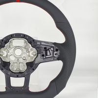 Volant de direction de voiture à fond plat pour VW Golf 6 7 Jetta GTI Polo CC Passat Tiguan Sharan Scirocco Sport, en stock aux États-Unis